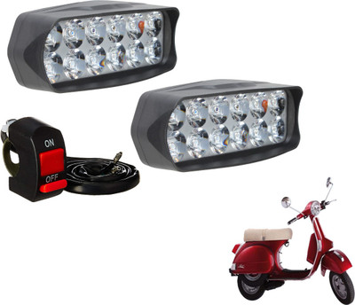 MOCKHE VLB-12LEDRECT-214 Fog Lamp Motorbike LED (12 V, 12 W)(Star LX, Pack of 2)