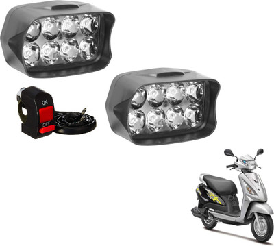 MOCKHE VLB-8LEDRECT-222 Fog Lamp Motorbike LED for Suzuki (12 V, 12 W)(Swish 125, Pack of 2)
