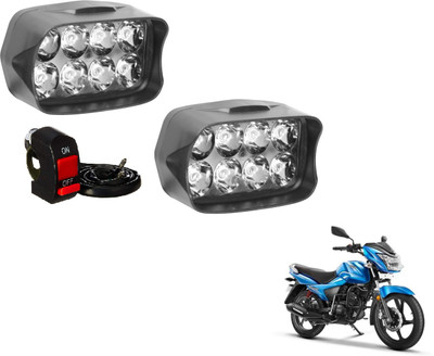 MOCKHE VLB-8LEDRECT-238 Fog Lamp Motorbike LED for TVS (12 V, 12 W)(Victor, Pack of 2)