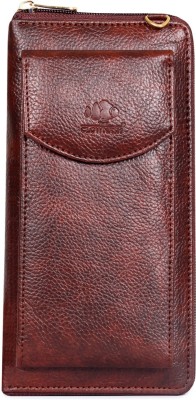 The CLOWNFISH Women Casual Brown Artificial Leather Wallet(8 Card Slots)