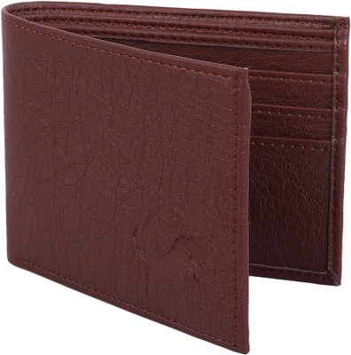 Wildedge Men Brown Artificial Leather Wallet(8 Card Slots)