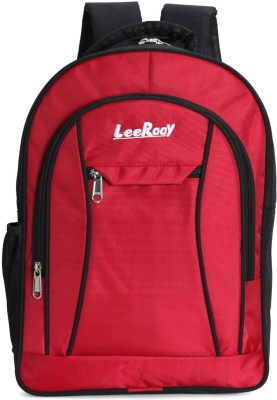 LeeRooy MN-Canvas 30 Ltr Black School Bag Backpack For Unisex Waterproof Backpack(Red, Black, 28 L)