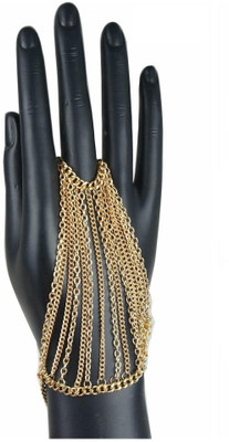 FemNmas Metal Gold-plated Ring Bracelet