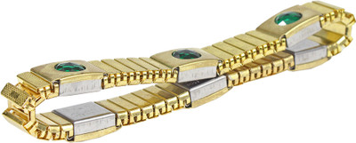 RS Brass Crystal Gold-plated Bracelet
