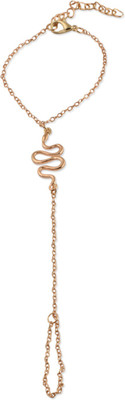 FemNmas Metal Gold-plated Ring Bracelet