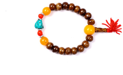 VSASA Bone, Silk Dori, Crystal Quartz Bracelet