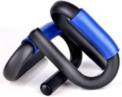 VATSMART PUSH UP SOFT GRIP S SHAPE PUSH UP BAR FOR HOME AND GYM Push-up Bar(Black, Blue)
