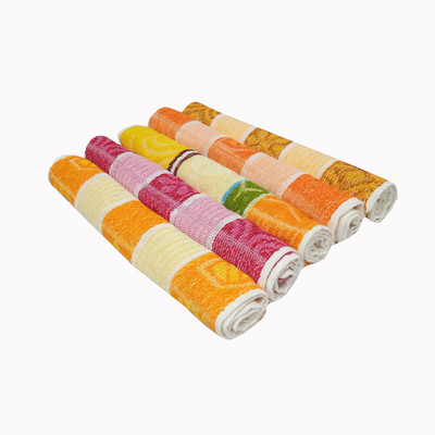 Feather Green Cotton 200 GSM Hand Towel(Pack of 5)
