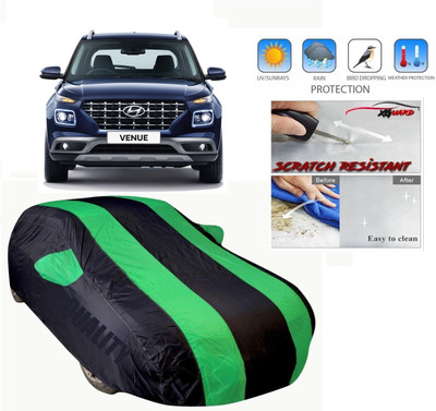 XG BRAND Car Cover For Hyundai Venue (With Mirror Pockets)(Green)