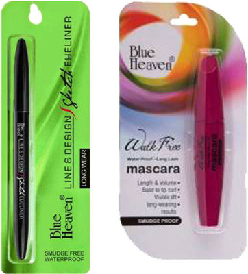 BLUE HEAVEN SKETCH LINER WITH WALK FREE MASCARA (2 Items in the set)(2 Items in the set)