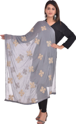 YOUTHQUAKE Chiffon Embroidered Women Dupatta
