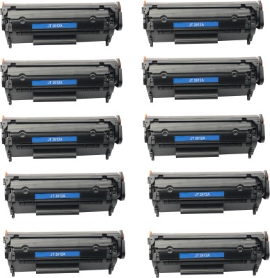 JET TONER 12A/Q2612A (PACK OF 10) Compatible for HP 12A Toner Cartridge For HP LaserJet 1010, 1012, 1015, 1018, 1020, 1022, 1022n, 3020, 3030 Black Ink Toner Black Ink Toner