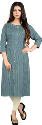 Meghal Prints Casual Printed Women Kurti(Green, Blue, Grey, Yellow)