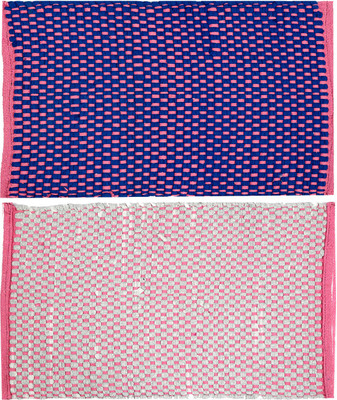 KUBER INDUSTRIES Cotton Door Mat(Multicolor, Free, Pack of 2)