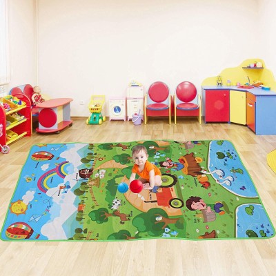 KUBER INDUSTRIES Microfiber Baby Play Mat(Multicolor, Free)