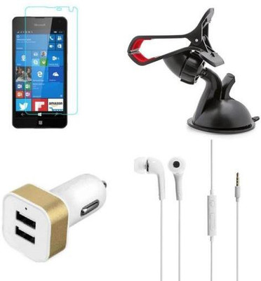 MudShi Screen Protector Accessory Combo for Nokia LUMIA 650(Multicolor)