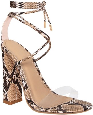 Klaur Melbourne Women Heels(Tan , 8)