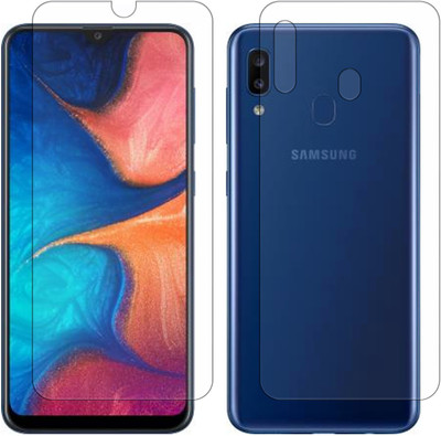 YOOX Front and Back Screen Guard for Samsung Galaxy A20(Pack of 2)