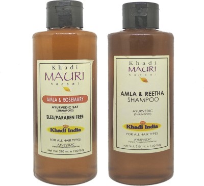 Khadi Mauri Amla_Reetha & Amla_Rosemary Shampoo(420 ml)