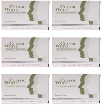 Classic White Skin Whitening Soap For Radiant Skin -85 Grams (PACK OF 6)(6 x 14.17 g)