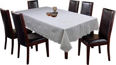 KUBER INDUSTRIES Printed 6 Seater Table Cover(Multicolor, Cotton)