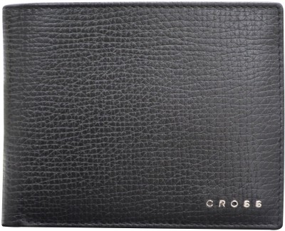 CROSS Men Casual Black Genuine Leather Wallet(9 Card Slots)