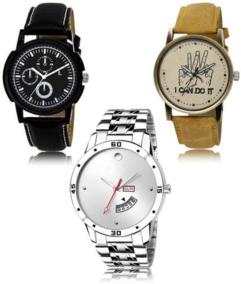 SWIFFIN New latest Designer Combo of 3 Analog Watch  - For Men
