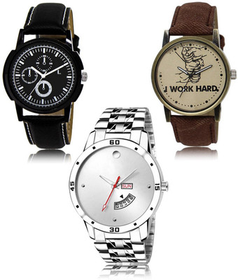 FERRIZZO New latest Designer Combo of 3 Analog Watch  - For Men