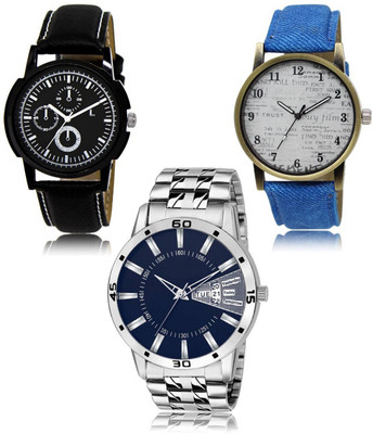 FERRIZZO New latest Designer Combo of 3 Analog Watch  - For Men