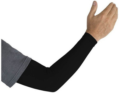 meenu arts Nylon Arm Sleeve For Boys & Girls(L, Black)