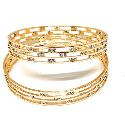 panachefashionaccessories Brass Bangle Set(Pack of 2)
