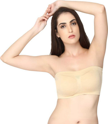 FILBA Women Bandeau/Tube Non Padded Bra(Beige)