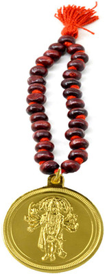 faynci Panchmukhi Hanuman Golden Plated Car Hanging Ornament(Pack of 1)