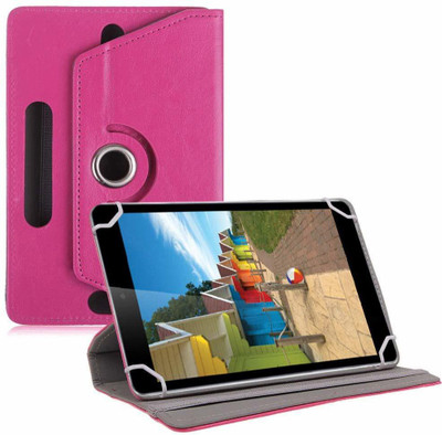 TGK Book Cover for iBall Slide 3G-i80 Tablet 8 inch(Pink, Cases with Holder)