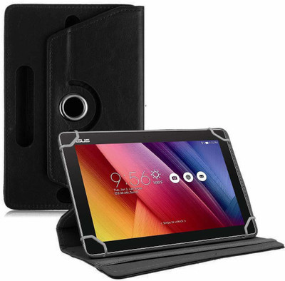 TGK Book Cover for ASUS ZenPad 10.1 inch Tablet | Rotating Leather Stand Case Cover(Black, Cases with Holder)