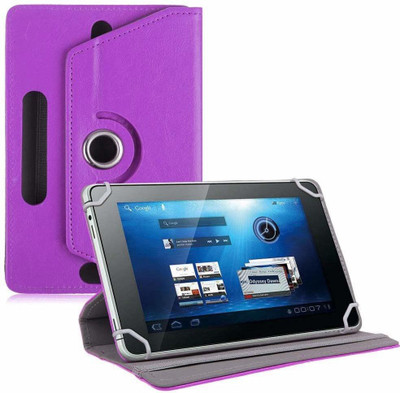 TGK Book Cover for Samsung Galaxy Tab 4 SM-T33 Tablet 8-inch | Rotating Leather Stand Case(Purple, Cases with Holder)