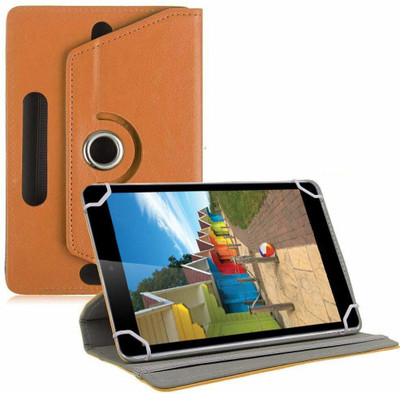 TGK Book Cover for iBall Slide 3G-i80 Tablet 8 inch(Orange, Cases with Holder)