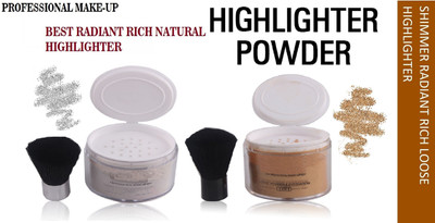 MYEONG PERFECT SHIMMER FINISH Silver with gold shimmer finish highlighter Highlighter(GOLD, SILVER)