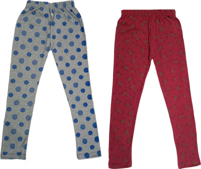 IndiWeaves Legging For Girls(Grey Pack of 2)
