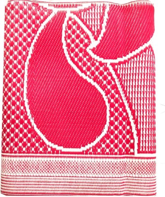 F K Industries Plastic Chatai Mat(Red, White, Extra Large)