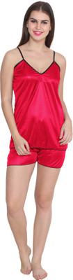 ABACADA'S GAJAB Women Solid Pink Top & Shorts Set