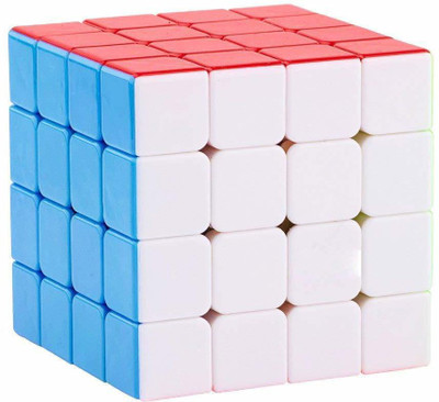 Authfort 4x4x4 Stickerless Magic Rubick Cube with Adjustable Tightness CB24(1 Pieces)