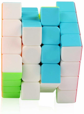 Authfort 4x4x4 Stickerless Magic Rubick Cube with Adjustable Tightness CB25(1 Pieces)