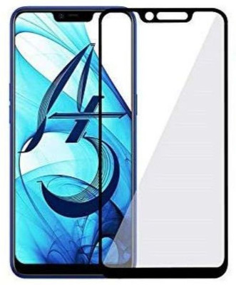 BeeVault Edge To Edge Tempered Glass for Oppo A5(Pack of 1)