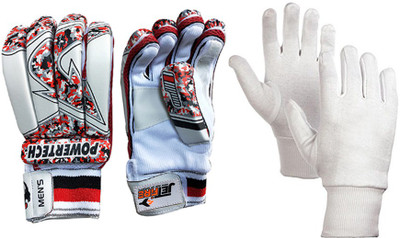 JetFire Arrow Batting Gloves Combo With Best Inner Gloves (Red, Men) Batting Gloves(Red)