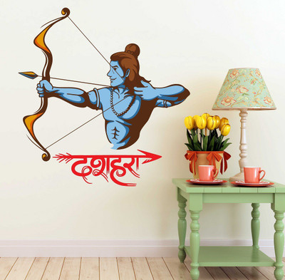 Wallzone 70 cm Abstract Removable Sticker(Pack of 1)