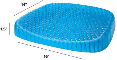 PRATYANG Egg Sitting Gel Flex Cushion Seat Sitter Flex Pillow Back Support Sit On an Egg Back / Lumbar Support(Blue)