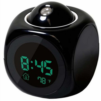 PGK TRADERS Analog-Digital Black Clock