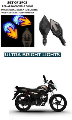 PRTEK Front, Rear LED Indicator Light for Mahindra Pantero(Yellow, Blue)