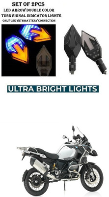 PRTEK Front, Rear LED Indicator Light for BMW GS(Yellow, Blue)